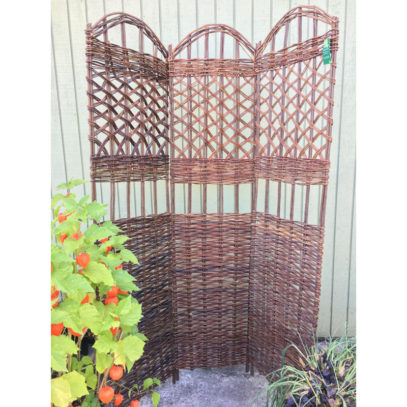 54'' W x 60'' H 3 - Panel Solid Wood Folding Room Divider, 60" H x 54" W x 1" D, 3