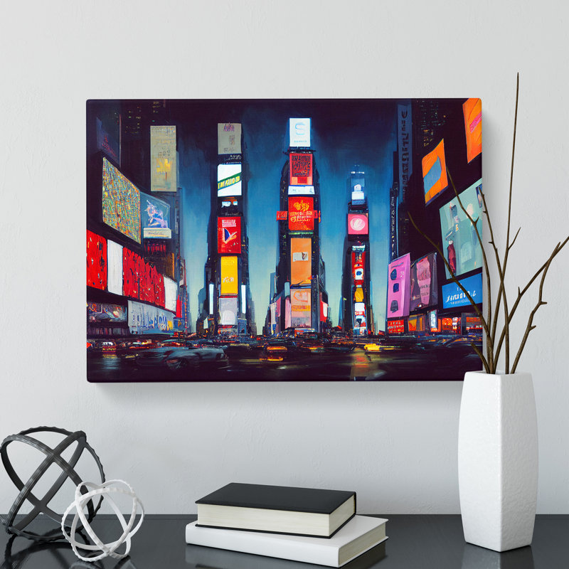Times Square Art Vol.5 - Wrapped Canvas Print, 35cm H x 50cm W x 3cm D
