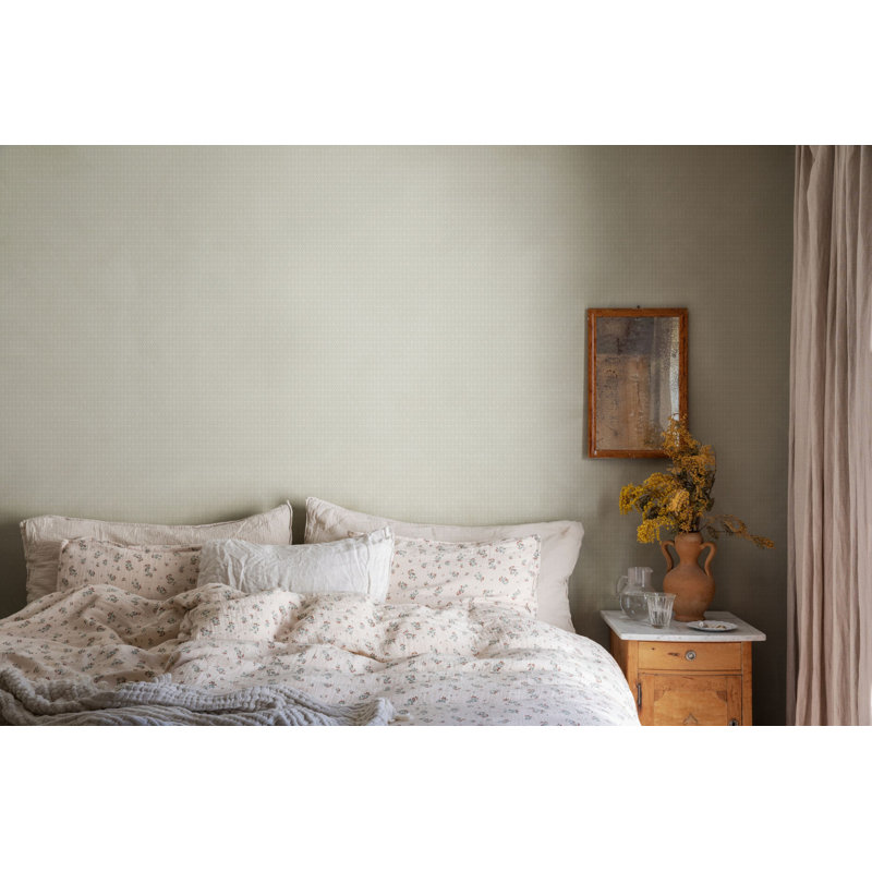 Einar Geometric Matte Wallpaper Roll by Johanna Vestlin, Spring Green