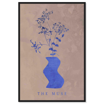 «The Muse Noir», toile délicate, art mural par Art Remedy