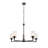 Rosibel 5 - Light Glass and Iron Dimmable Sputnik Chandelier