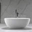 Mossen X 28,3 po Baignoire autoportante en blanc mat