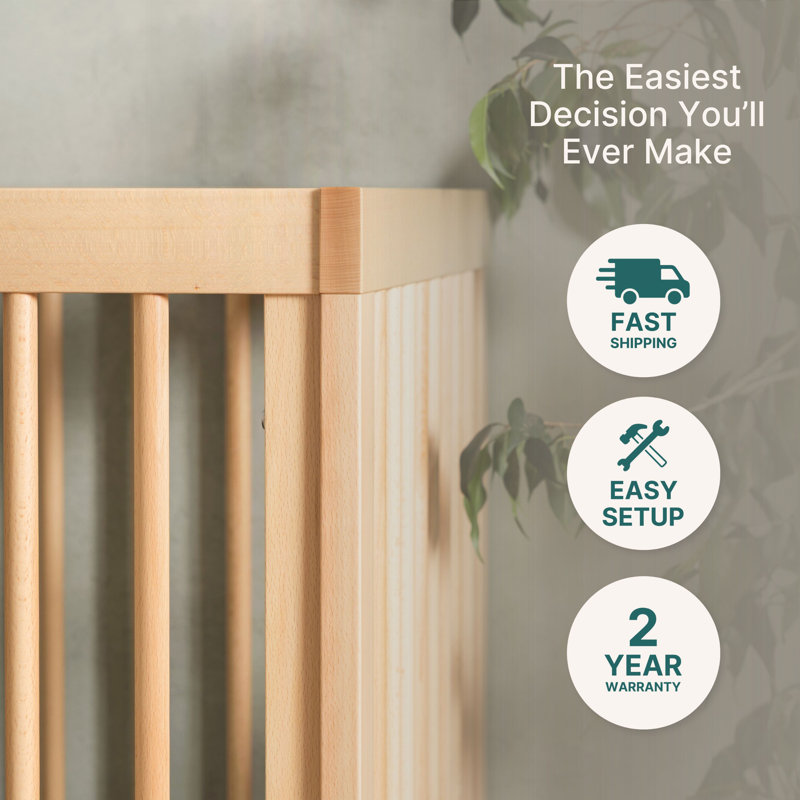 Soho 3-in-1 Convertible Crib, Natural