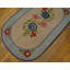 Vintage Mid Century Floral American Oval Hooked Folk Art Rug