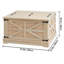 Table basse rectangulaire en bois avec rangement rabattable, conception bohème en rotin, 35,83 pouces, pour le salon