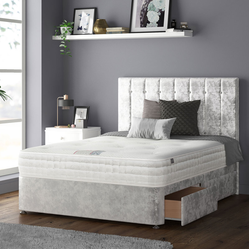 Rothbury Upholstered Headboard, Silver, Small Double (4')