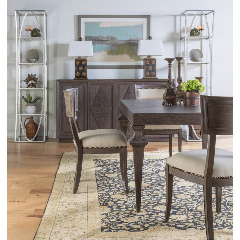 Mahogany Brown Extendable Rectangular Dining Table