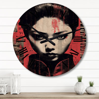 Horloge murale en bois massif Niel