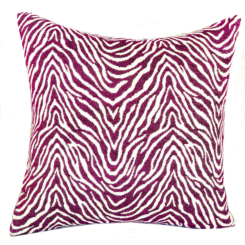 Oreiller luxueux oasis Waves, 16 po x 1 po, Mauve / beige, Coussin décoratif