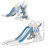 Qaba 61.75'' W Plastic Straight-87889703