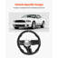Volant en fibre de carbone en forme de D à fond plat et fibre de carbone 1pc 2010-2014 Ford Mustang noir antidérapant