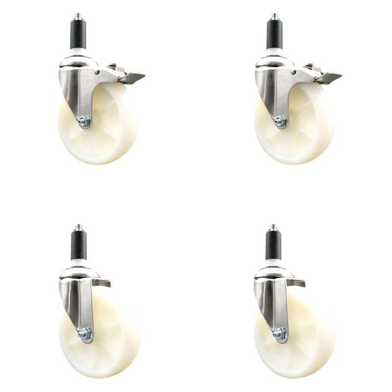 Swivel Stem Caster, 5" H x 5" W