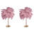 Led Feather Table Lamp With Touch Switch-1855504426