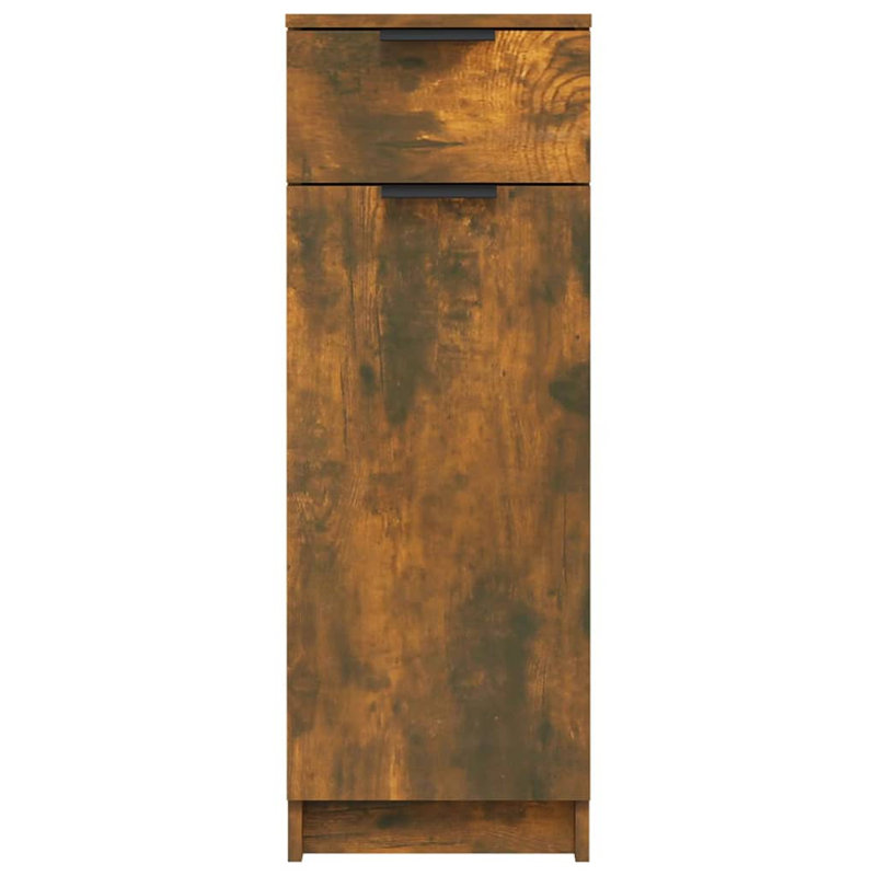 Bathroom Cabinet, Smoked Oak