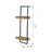 Iron And Wood Wall Shelf With Two Shelves