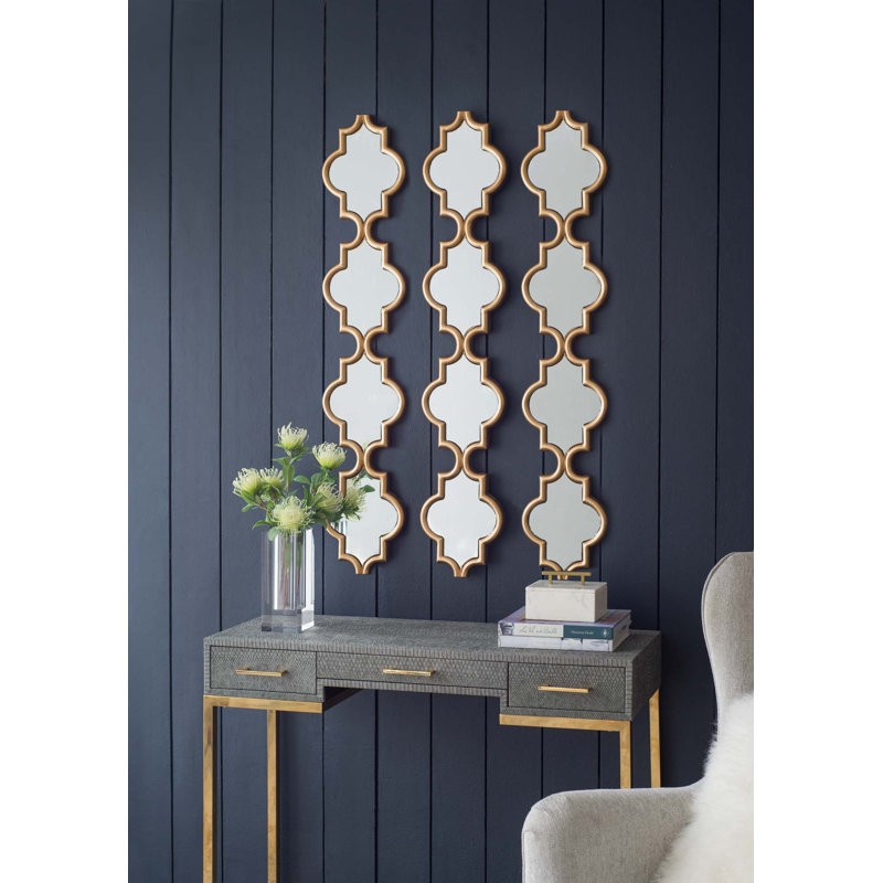 Narrow Four Tiered Wall Mirror