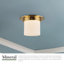 Mineral 8-in Brass Flush Mount-431977228-431977217