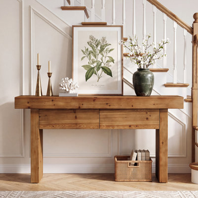 160.02cm Solid Wood Console Table