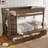 Twin/Twin XL Over Twin/Full Solid Wood Bunk Bed With Built-In Wardrobe And 4 Drawers-1904087828