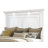 Mckinney California King LED Light Panel Bed Vintage White-122899767