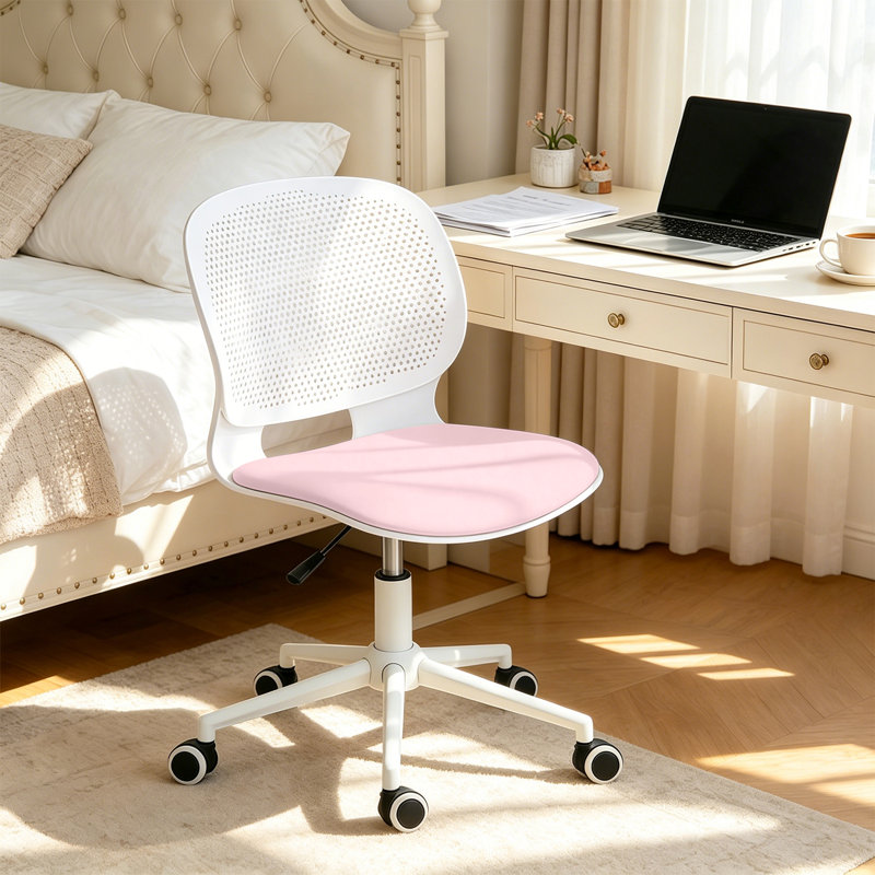 Blue Elephant Task Chair, Pink White