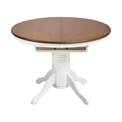 Extending Dining Table Mondello Ash Wood 150 cm 106 cm Wood