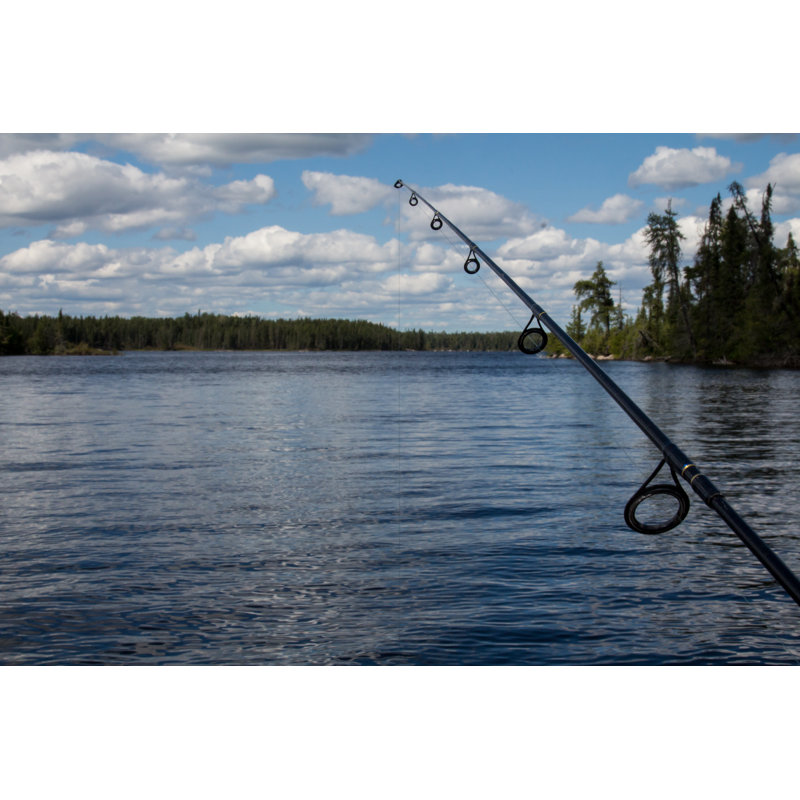 «Fishing in North Ontaria, Canada», reproduction d'art sur toile tendue, H 24 po x l 36 po x P 1 po