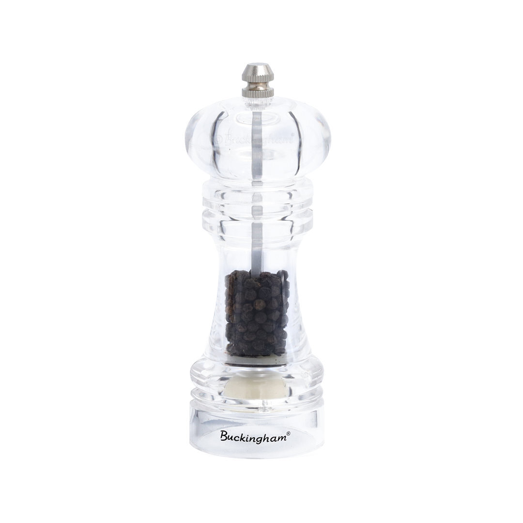Buckingham Acrylic Salt Pepper Mill Adjustable Spices Grinders Mechanism