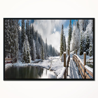 « winter matin panorama », photographie sur toile