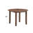 42" Ferris Round Round Dining Table, Brown Finish