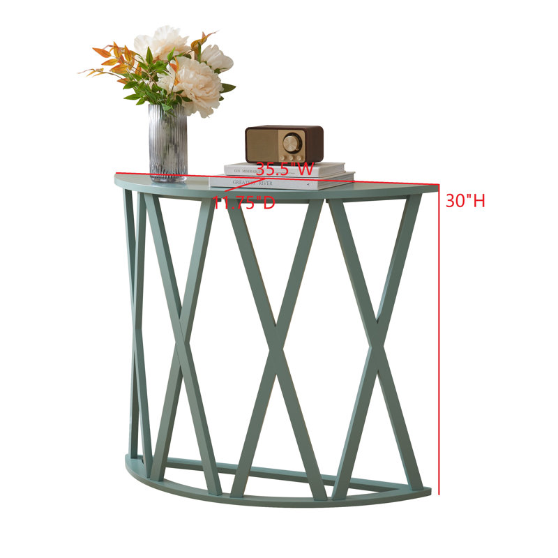 Table d'appoint Vienna, Bleu glacier