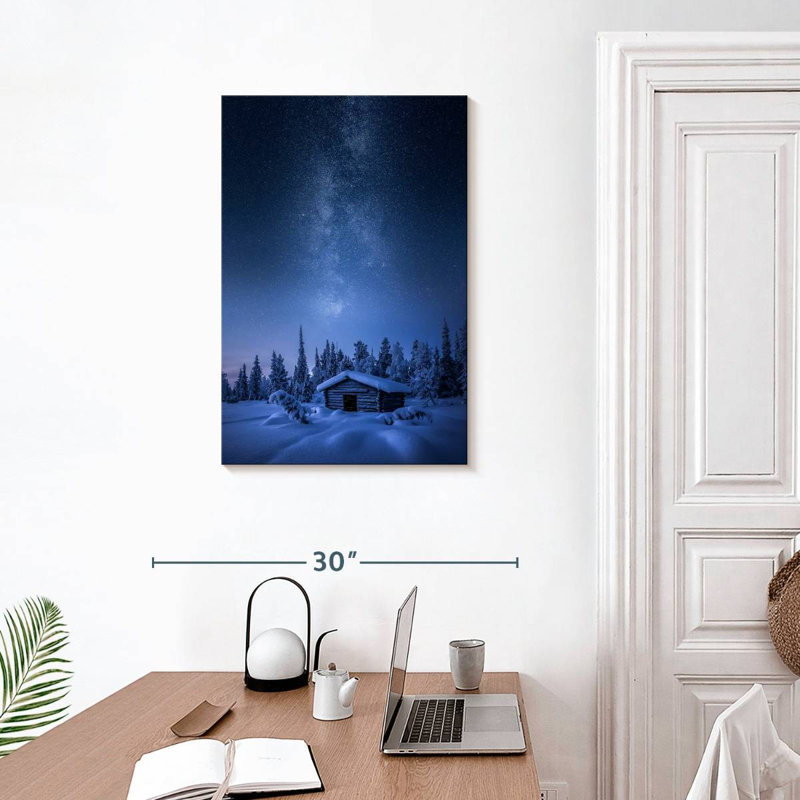 Milky Way Over Barn, 30" H x 20" W