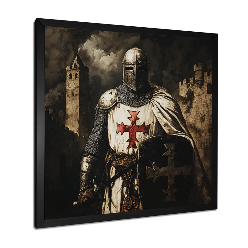 Art mural Kerbi, les Croisades sacrées, les commandants à Jérusalem II, Reproduction encadrée d'une seule photo