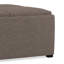 Repose-pieds de rangement pour table basse moderne en tissu d'aspect lin de 35 po avec 4 plateaux rabattables Avalon-486415783