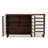Baxton Studio Three Door Shoe Cabinet In Dark Oak And White With 3 Shelves 26.33" H-1593094889