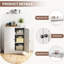 34" H Durable Metal Pantry Cabinet With 2 Doors - Multi-Use for Kitchen, Living Room, Bedroom