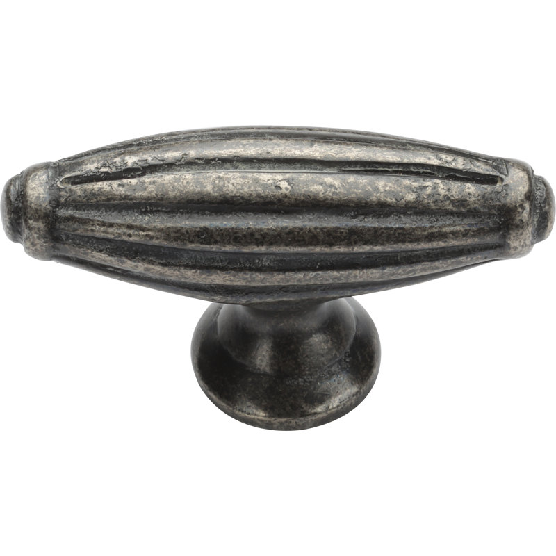 Reeded Cabinet Pull, Medium White Bronze