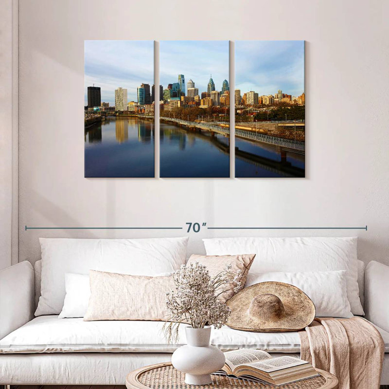 Paysage urbain de Sireci, Philadelphie, H 28 po x l 45 po