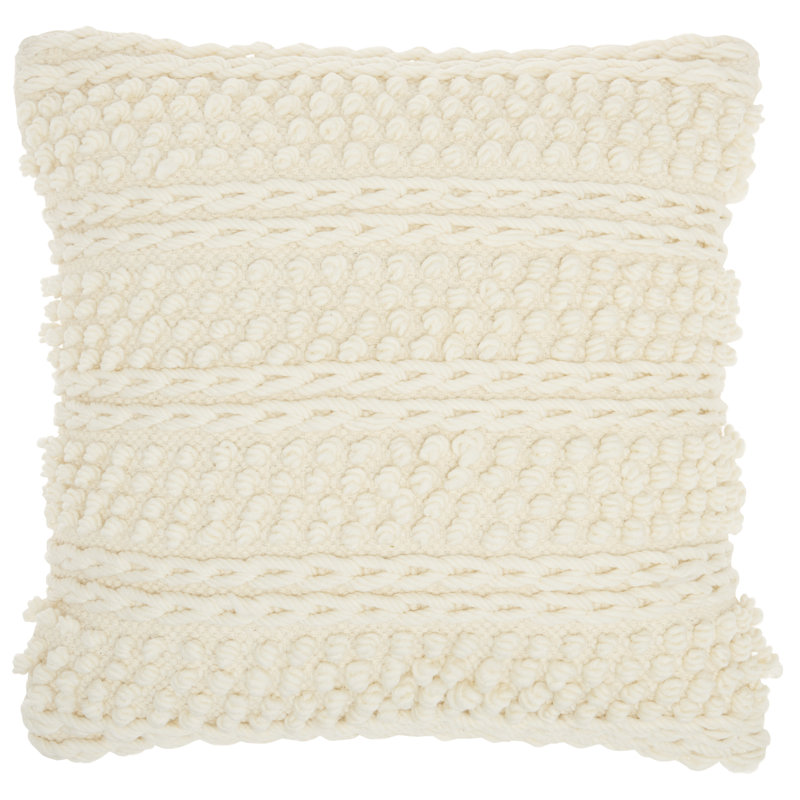  Square Pillow Cover & Insert, Ivory
