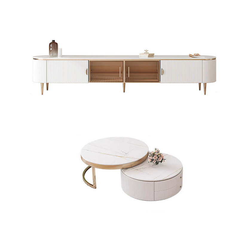 French style TV stand with coffee table