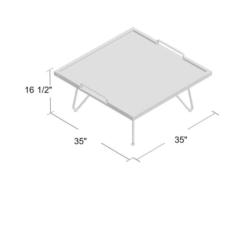 Table basse avec plateau