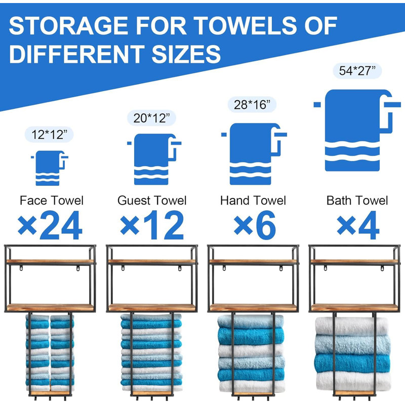 1 Wall Towel Rack