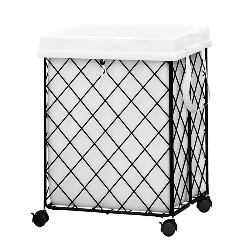 Panier à linge avec roulettes