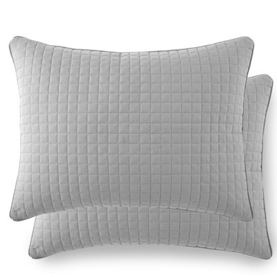 Vilano Springs 2-Piece Microfiber Embroidered Quilted Sham Covers