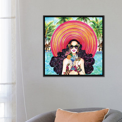 «Palm Hat», impression sur toile