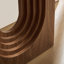 Longueur de la table d'entrée de 47,24 po pour le salon, console étroite avec design bouclé unique, table de canapé en panneau de fibres à densité moyenne de conception moderne pour vestibule, entrée, appartement-1976501818