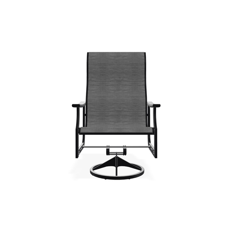 St. Catherine Polymer Outdoor Lounge Chair, Black, James
