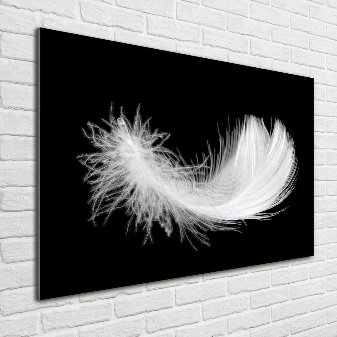 Glasbild Feather Art