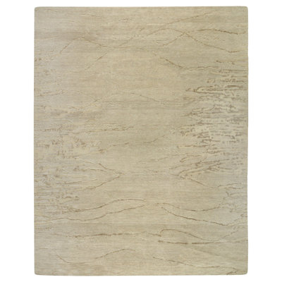 Here There Abstract Area Rug in Beige/Neutral