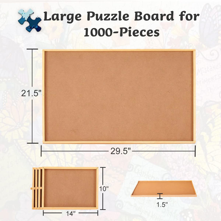 Rose Home Fashion 1000 Pcs Wooden Jigsaw Puzzle Table - 4 Drawers Puzzle  Board Portable Kids Gifts & Reviews